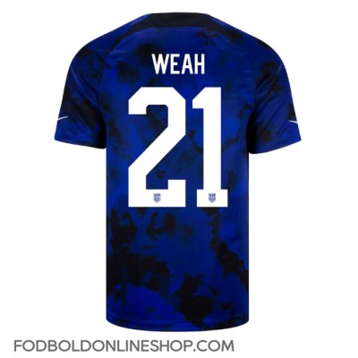 Forenede Stater Timothy Weah #21 Udebanetrøje VM 2022 Kortærmet